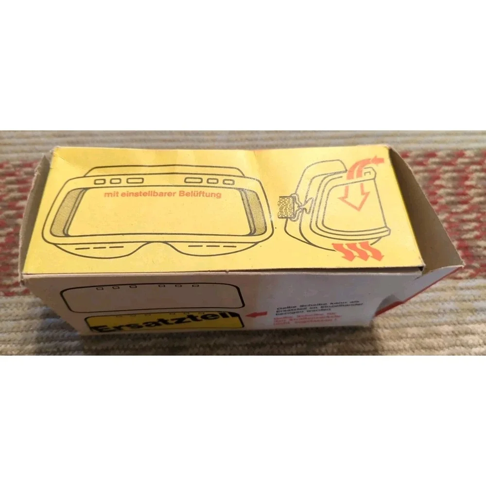Vintage NOS Retro Sport Goggles Row Rathenow‎ Snowmobile Ski Germany 1970s READ